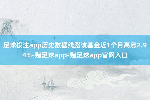 足球投注app历史数据线路该基金近1个月高涨2.94%-赌足球app-赌足球app官网入口