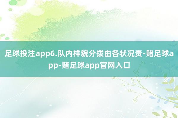 足球投注app6.队内样貌分拨由各状况责-赌足球app-赌足球app官网入口