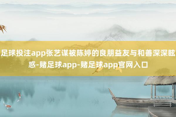 足球投注app张艺谋被陈婷的良朋益友与和善深深眩惑-赌足球app-赌足球app官网入口