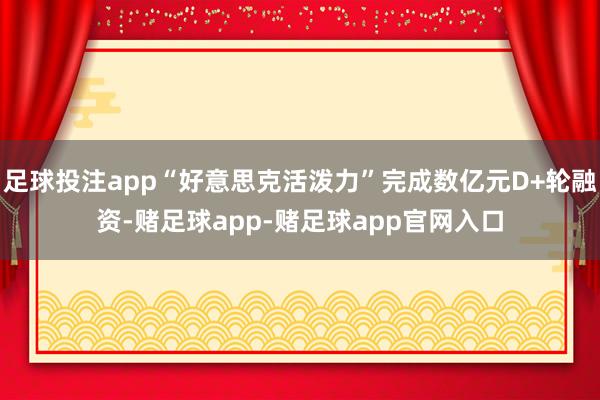 足球投注app“好意思克活泼力”完成数亿元D+轮融资-赌足球app-赌足球app官网入口