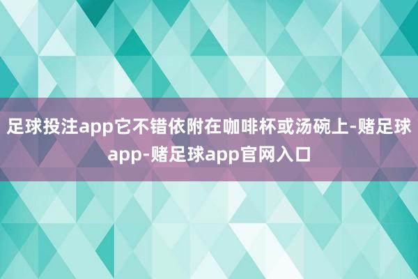 足球投注app它不错依附在咖啡杯或汤碗上-赌足球app-赌足球app官网入口