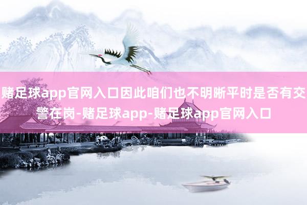 赌足球app官网入口因此咱们也不明晰平时是否有交警在岗-赌足球app-赌足球app官网入口